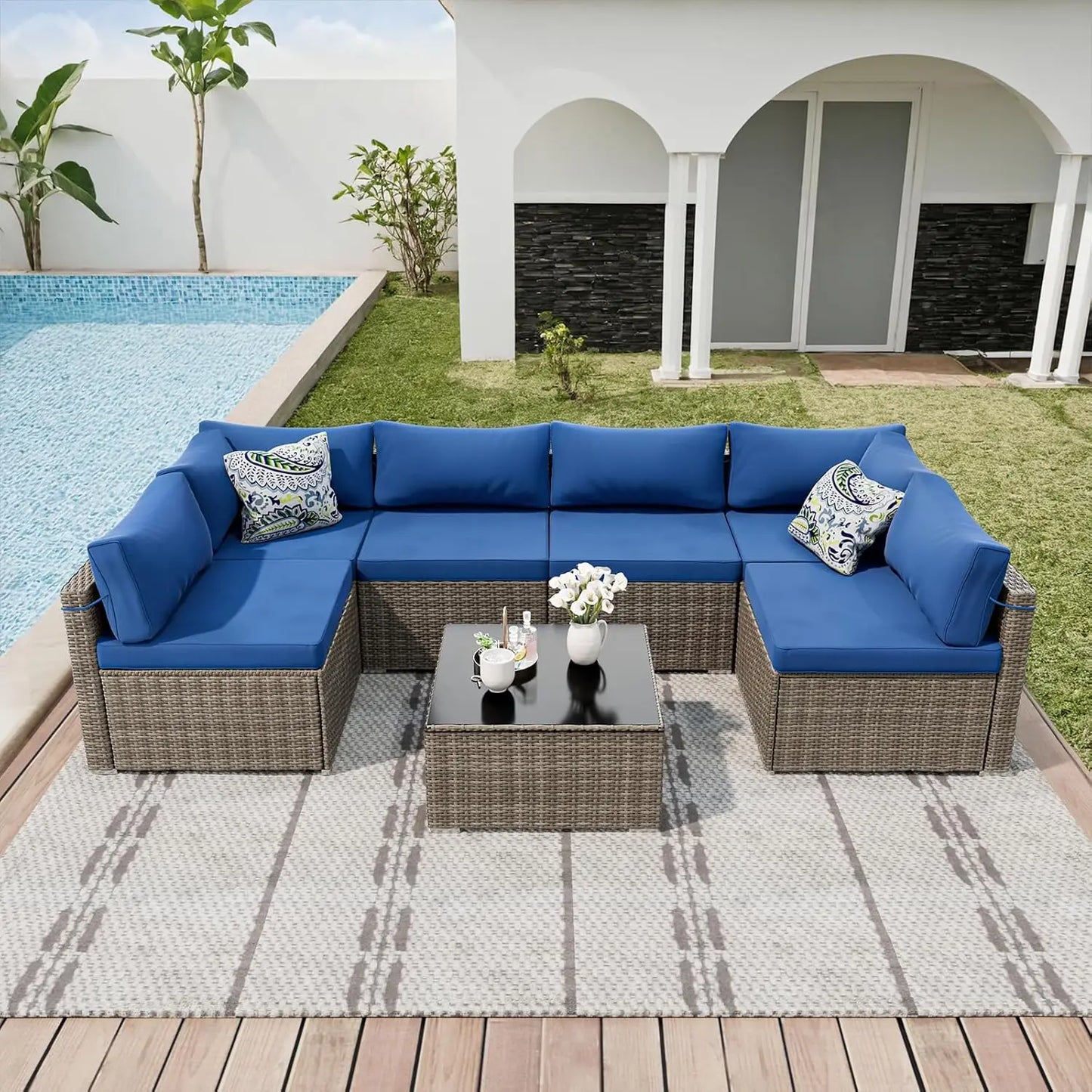 Wicker Sectional