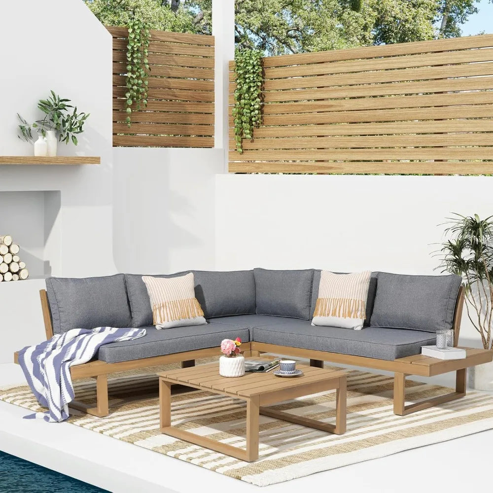 Acacia Wood Patio Set