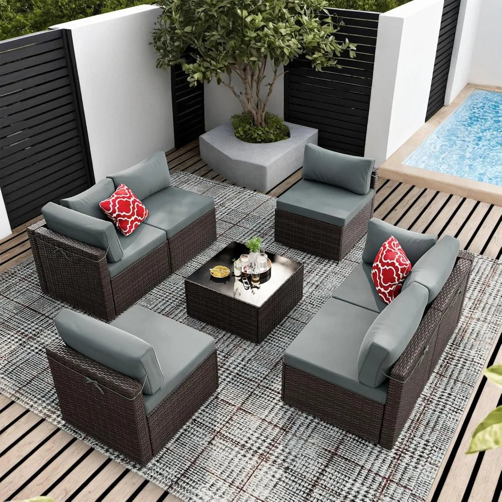 Wicker Sectional