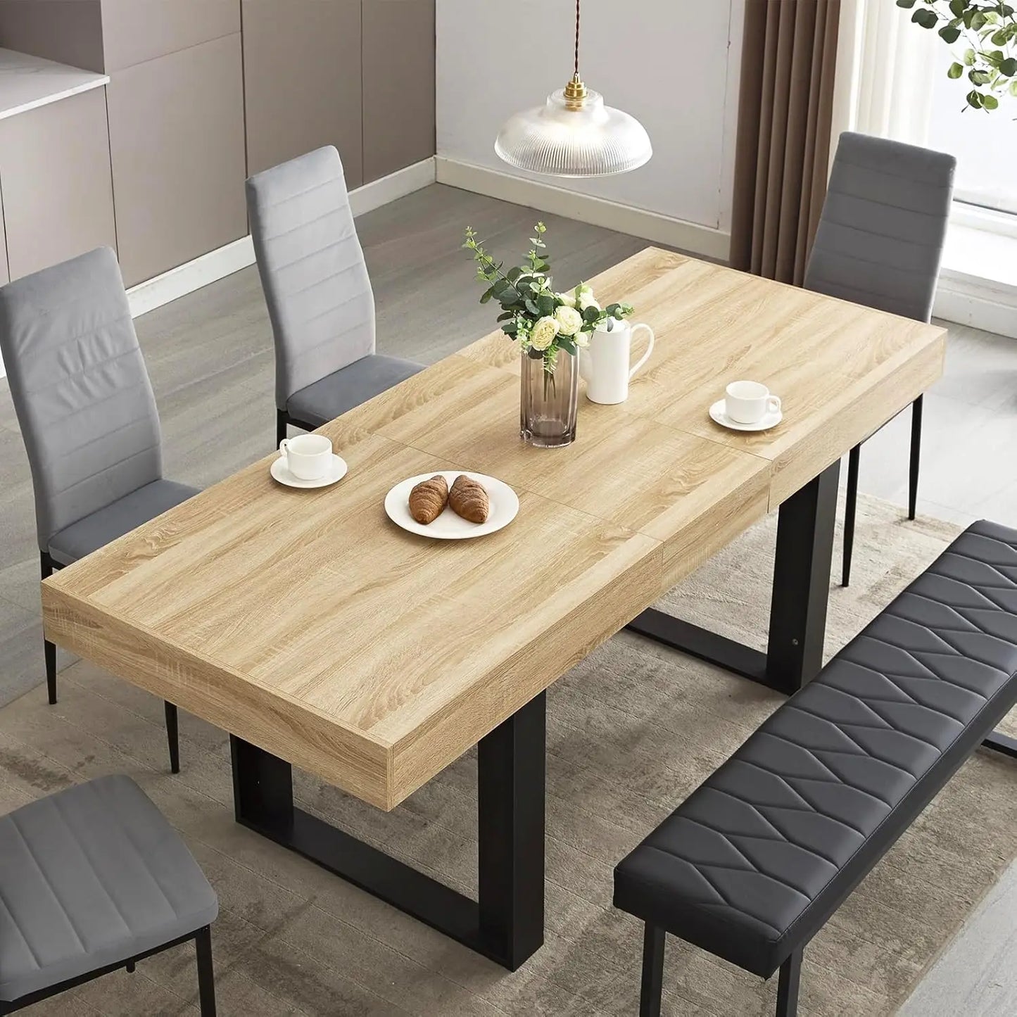Modern Farmhouse Wooden Kitchen Table
