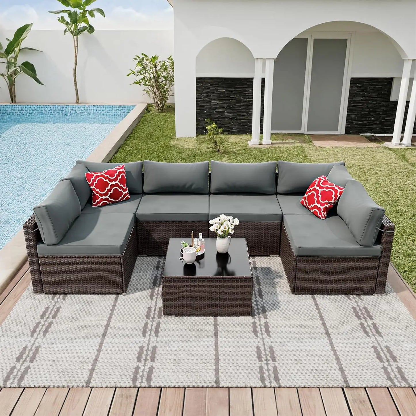 Wicker Sectional