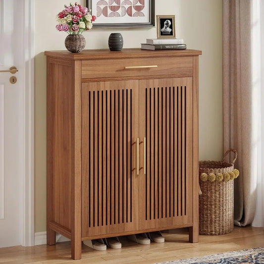 Louvered Shoe Rack