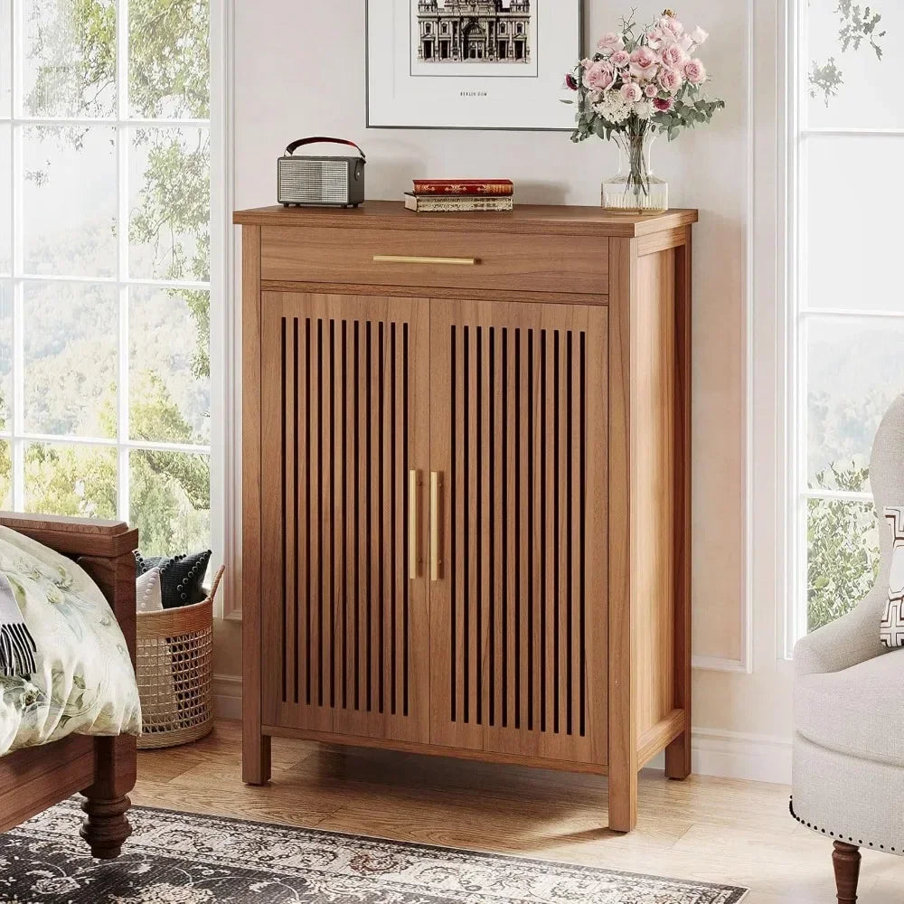 Louvered Shoe Rack