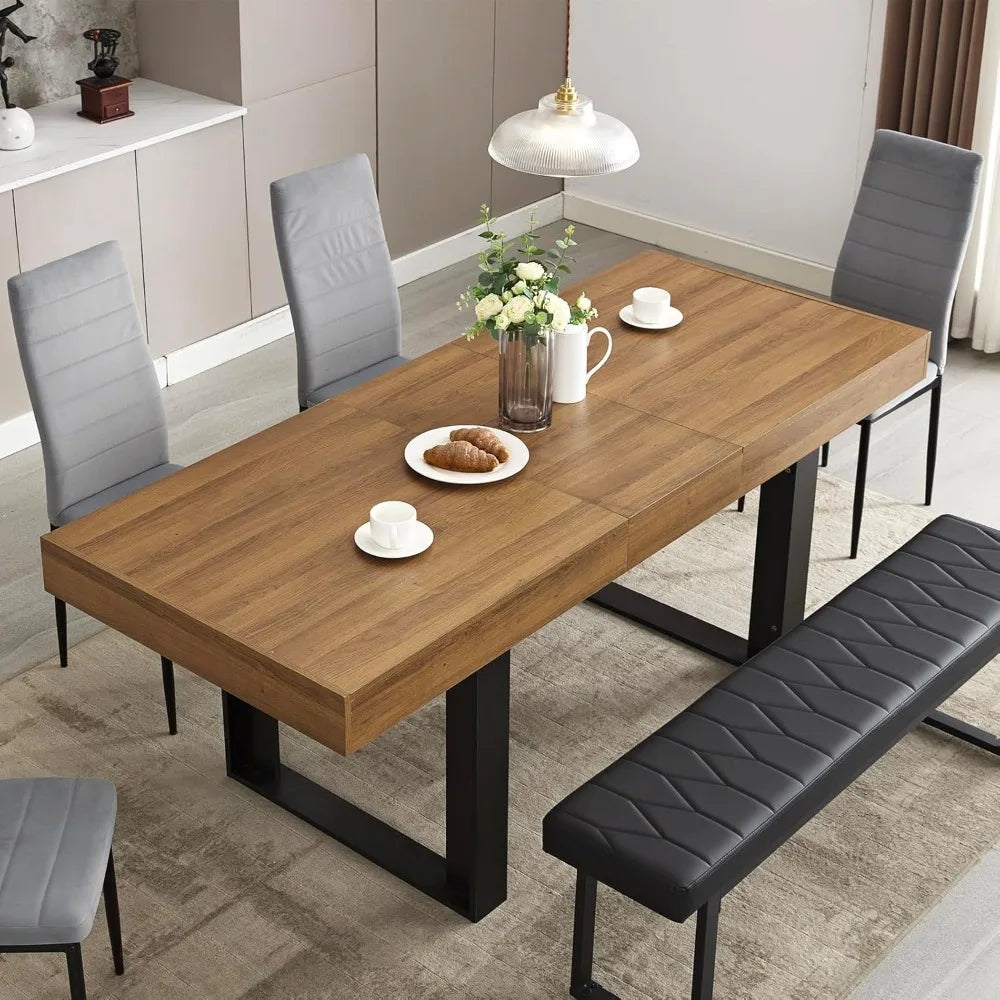 Modern Farmhouse Wooden Kitchen Table