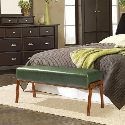 Carrington Leather Bench