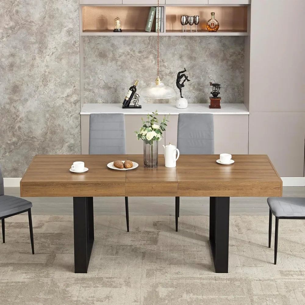 Modern Farmhouse Wooden Kitchen Table