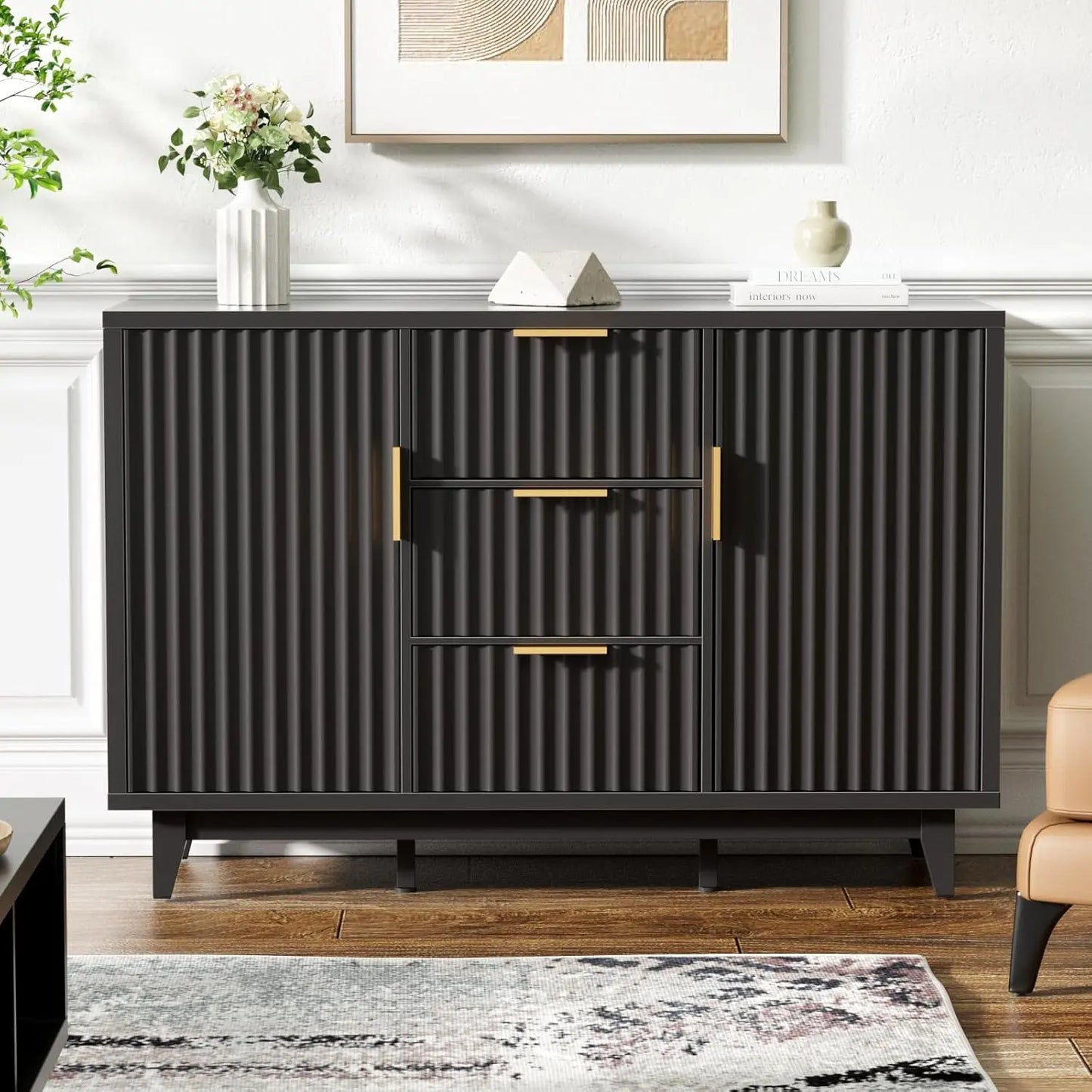 Fluted Buffet Cabinet
